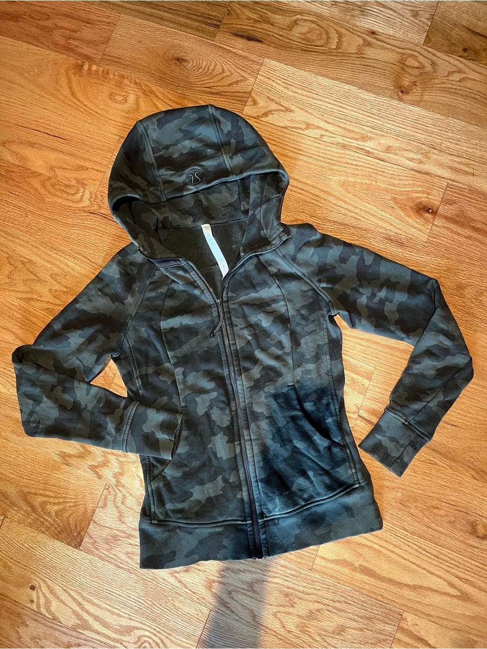 LULULEMON - Women’s Camouflage Zip-Up Hoodie - Black/Dark Green/Gray NWOT